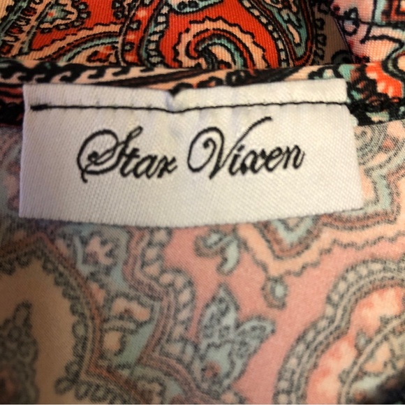 STAR VIXEN Womens Top Size Medium Scoop Neckline Short Sleeves - Picture 7 of 7